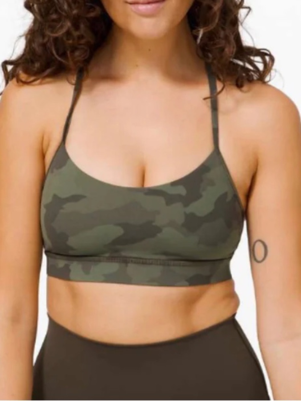Lululemon camo yflow bra